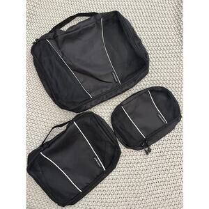 Sharper Image• Packing Cubes Travel Storage and Organization Black